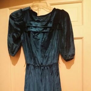 Items of California Teal Blue Velour Dress Sz 10